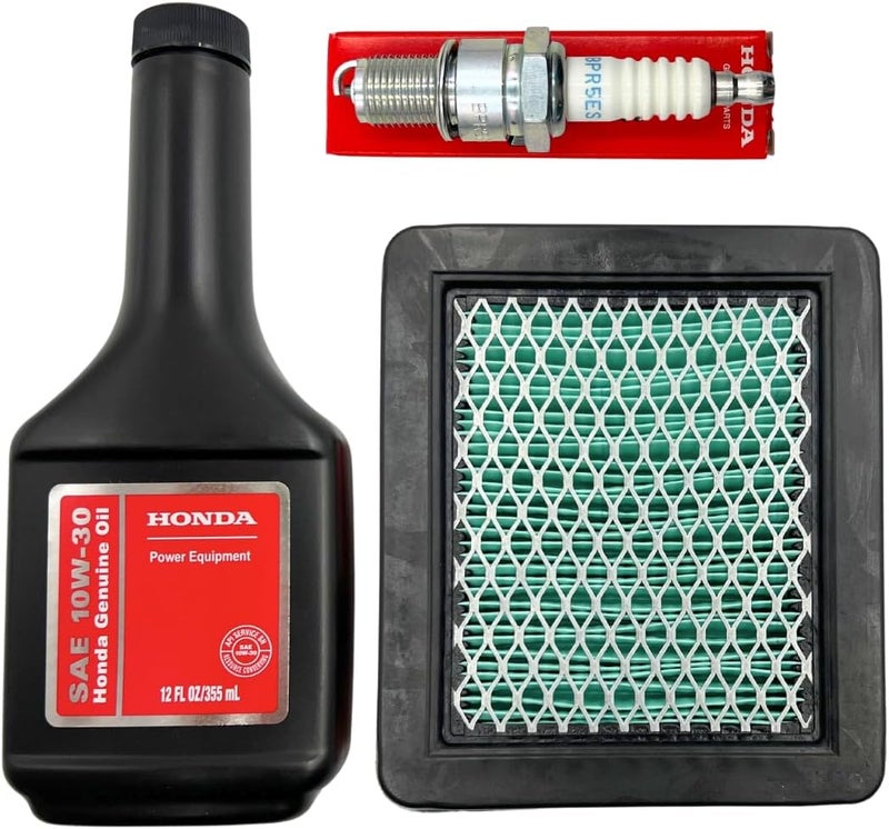 KINDZA Genuine Tune up kit for Honda GCV135 GC160 GCV160 GCV190 GC135 Lawn Mower HRR216 HRC216 HRT216 HRX217 F220 WN20 w/Motor Oil Genuine 17211-ZL8-023 Air Filter Spark Plug 98079-55846 - Image 2